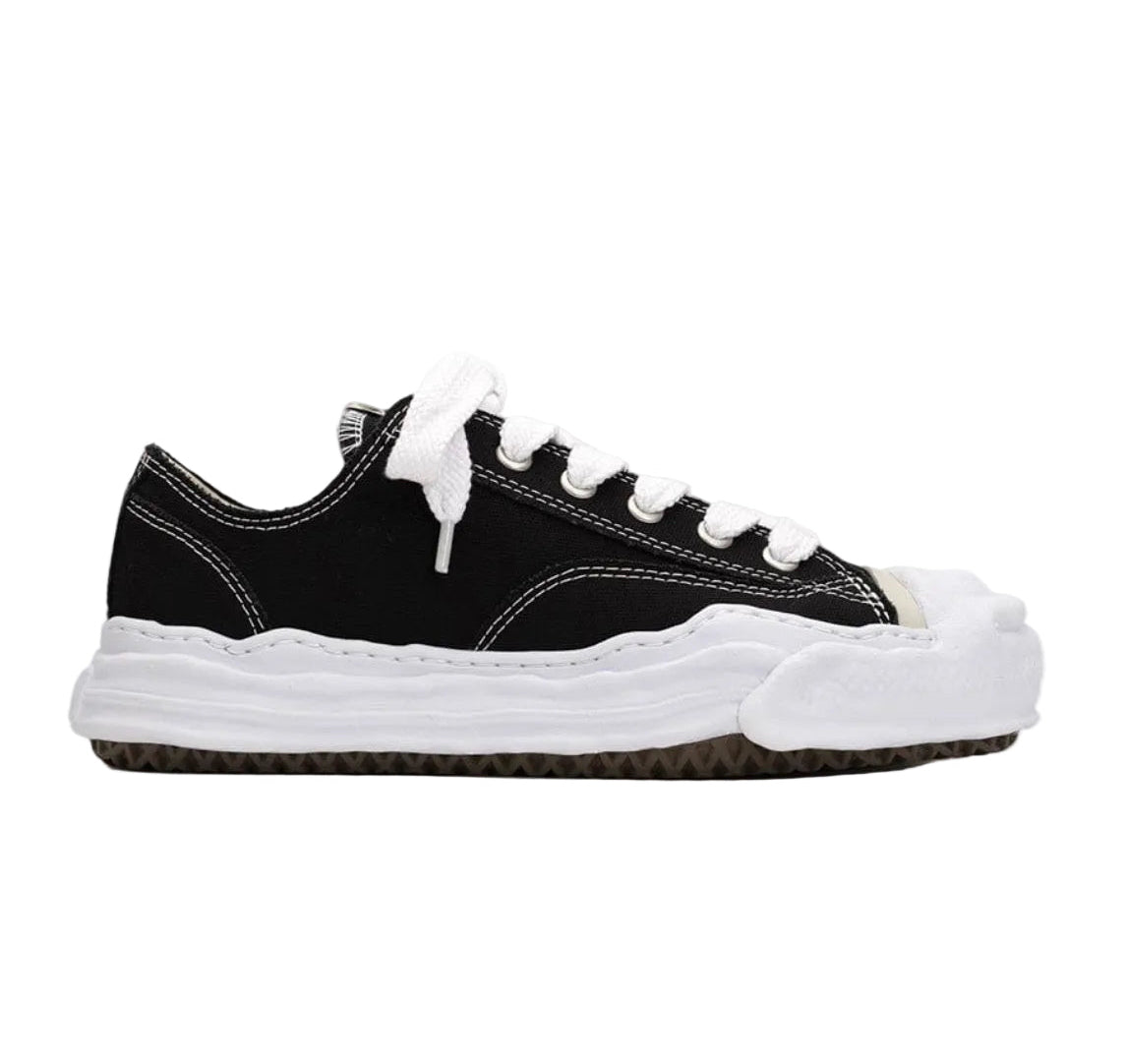 MAISON MIHARA YASUHIRO HANK OG SOLE CANVAS LOW BLACK