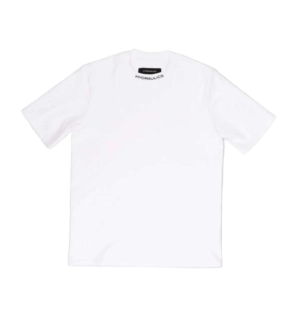 HYDRAULICS MEN’S LOGO EMBROIDERED COLLAR TEE WHITE V2