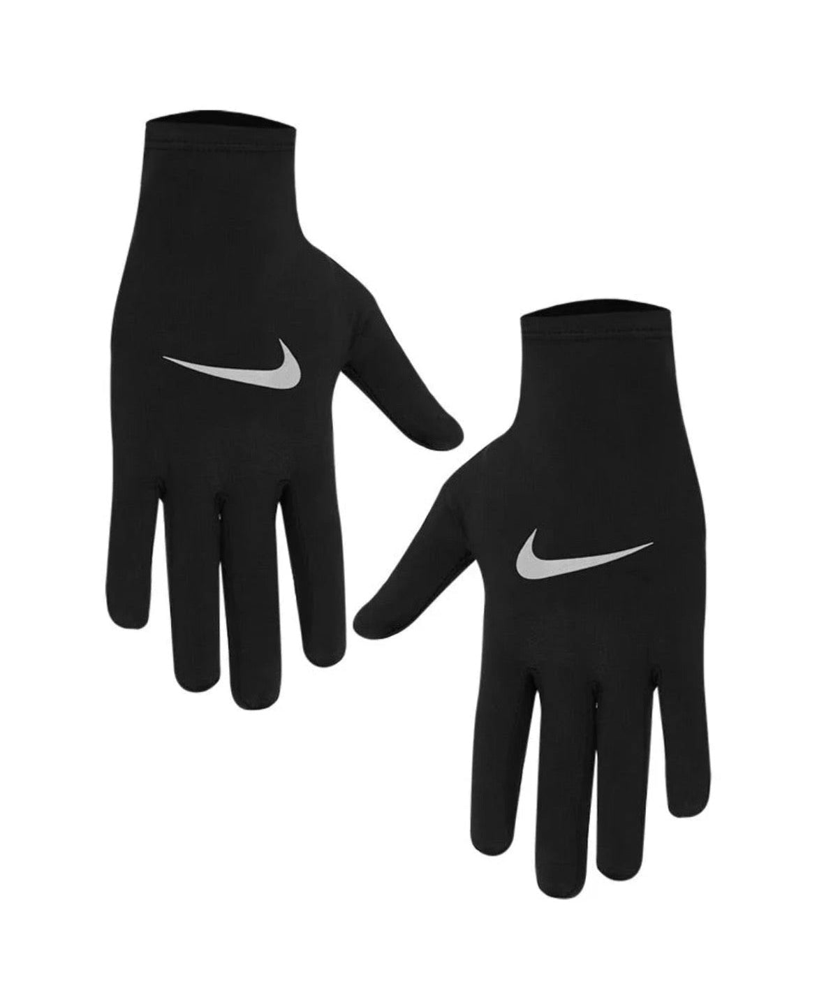 NIKE PACER LINER RUNNING GLOVES BLACK/SILVER