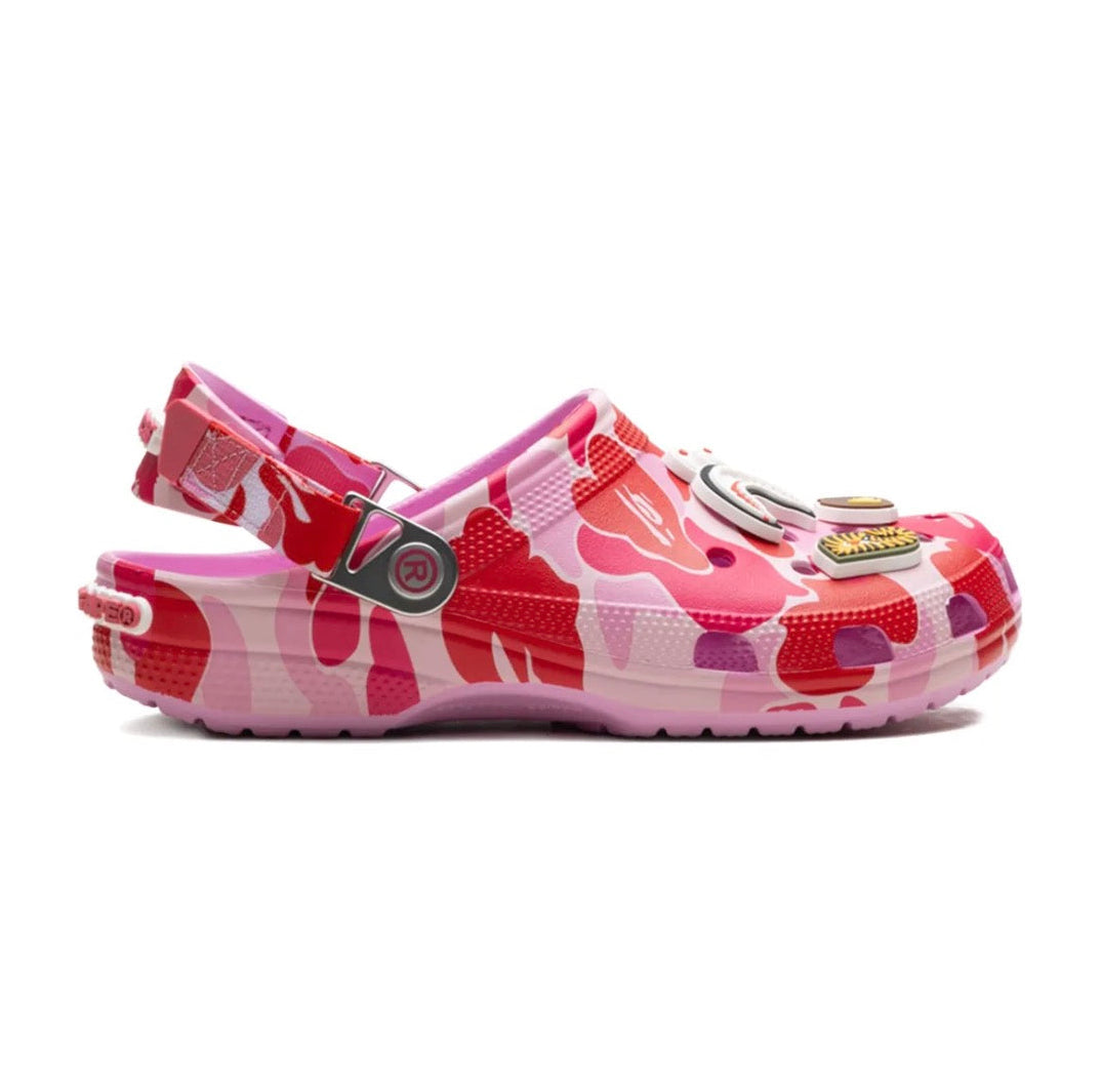 A BATHING APE x Crocs Clog "Pink Camo"